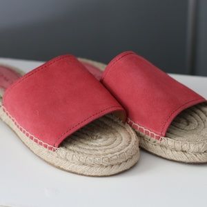 Coach Claudia Suede Mule Slide Espadrille Size 7.5